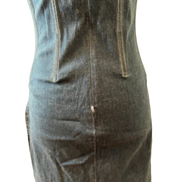 Vintage Y2K Moda International Boned Denim Corset Dress - Picture 6 of 7
